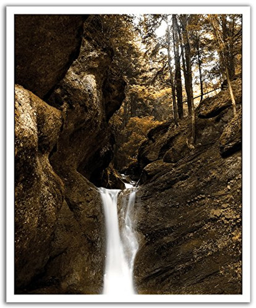 JP London Peel and Stick Removable Wall Decal Sticker Mural Waterfall Stream Forest 1975 by 24 Inch