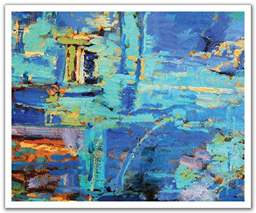 JP London Peel and Stick Removable Wall Decal Sticker Mural Oil Painted Abstract Graffiti Canvas 24 by 1975 Inch