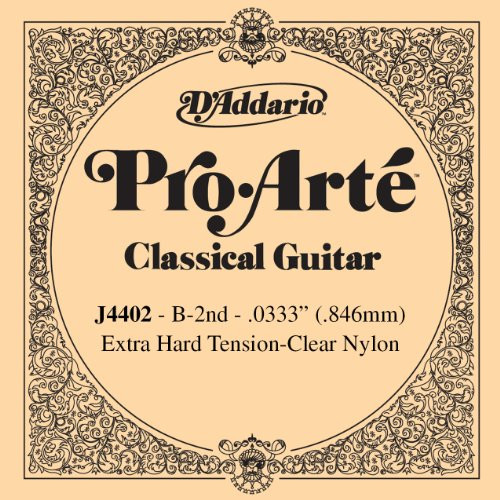 D Addario J4402 Pro Arte Nylon Classical Guitar Single String Extra Hard Tension Second String