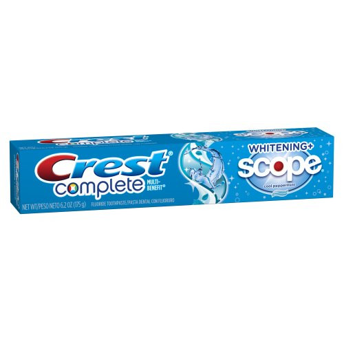 Crest Complete Multi Benefit Whitening   Scope Cool Peppermint Toothpaste   62 Oz