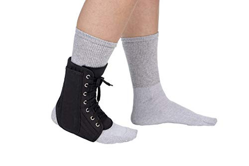 FitPro Lace Up Ankle Support Brace with Removable Inserts Medium Amazon Exclusive Brand