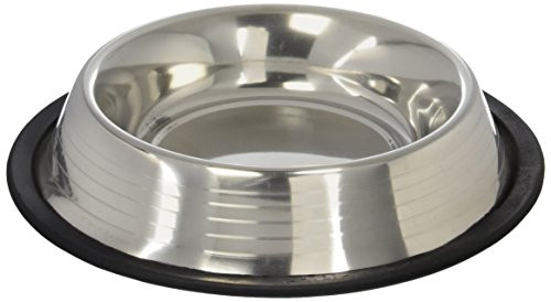 Maslow Dog Bowl with Ridges Stainless Steel Non Skid 2 Cup