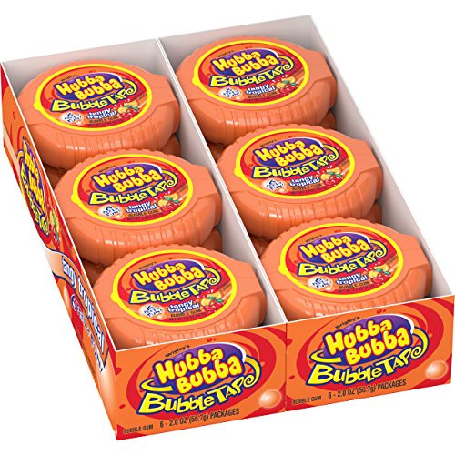 Hubba Bubba Tangy Tropical Bubble Gum Tape 2 ounce 12 rolls Hubba Bubba Tangy Tropical Bubble Gum Tape 2 ounce 12 rolls