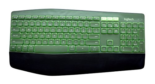 Leze   Ultra Thin Silicone Laptop Keyboard Cover Skin Protector for Logitech MK850 Performance Wireless Keyboard   Green