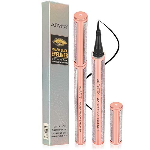 Waterproof Liquid Eyeliner Pen Slim Black Eye Liner Long lasting Smudgeproof Star Eyeliner Pencil Eye Makeup Tools  PINK