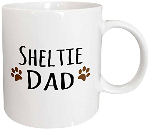3dRose 153983_2 Sheltie Dog Dad Mug 15 oz Ceramic