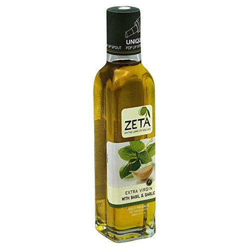 Zeta Extra Virgin Olive Oil with Basil and Garlic 85fl oz Pack of 3