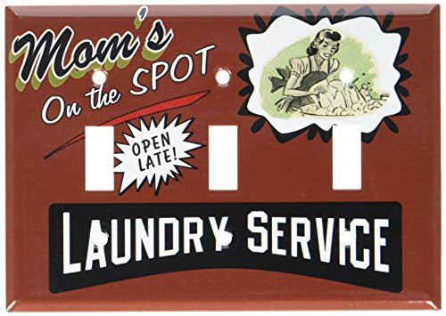 Art Plates - On the Spot Laundry Switch Plate - Triple Toggle