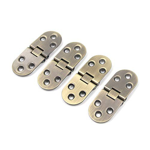 Tulead Bronze Folding Table Hinges Furniture Hinges Zinc Alloy Butler Hinge Flip Hinges 313 x116  Pack of 4 with Mounting Screws