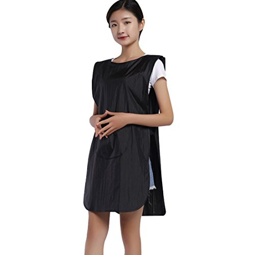 Surrui Salon Apron Hair Stylist Smocks Vest with Pockets Barber Workwear Hairdresser Cape Sleeveless Aprons Black Surrui Salon Apron Hair Stylist Smocks Vest with Pockets Barber Workwear Hairdresser Cape Sleeveless Aprons Black