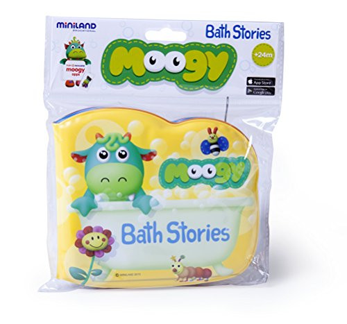 Miniland Moogy Bath Stories Waterproof Bathtub Storybook