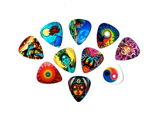 Premium Guitar Picks  Meditation Package   10 medium picks in a packet