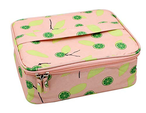 Ranvi Toiletry Bag Multifunction Cosmetic Bag Portable Makeup Pouch Waterproof Travel Hanging Organizer Bag for Women Girls Pink Lemon Ranvi Toiletry Bag Multifunction Cosmetic Bag Portable Makeup Pouch Waterproof Travel Hanging Organizer Bag for Women Girls Pink Lemon