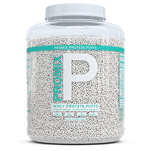 ProMix Whey Protein Isolate Puffs 30 Servings   10g Protein 0g Sugar 50 calories per serving   Grass Fed Protein Crisps Healthy High Protein Low Sugar