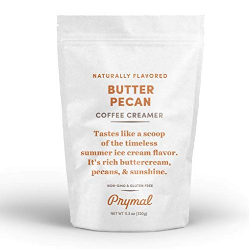 PRYMAL Coffee Creamer   Non Dairy Keto Sugar Free   Butter Pecan   100  Natural Non Refrigerated Powder with MCT   113oz Bag