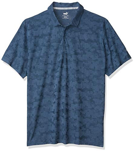 PUMA Golf 2020 Men s Alterknit Digi Camo Polo Dark Denim Large
