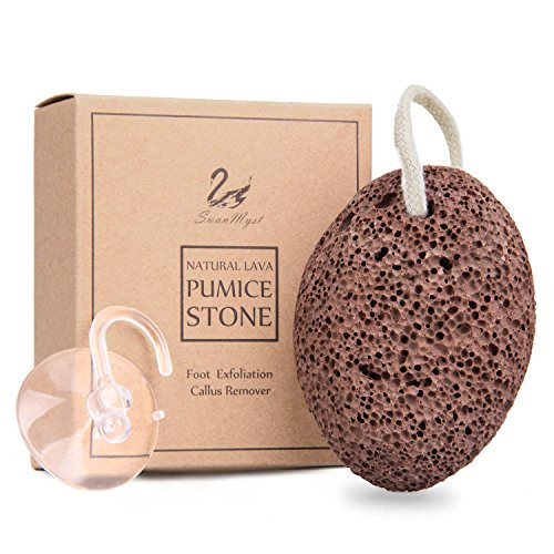 Pumice Stone Natural Foot Scrubber and Callus Remover Lava Stone by SwanMyst Foot Exfoliation to Remove Dead Skin