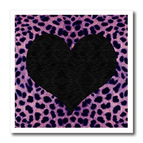3dRose ht 20396 2 Punk Rockabilly Purple Cheetah Animal Print Black Heart Iron on Heat Transfer 6 by 6 3dRose ht 20396 2 Punk Rockabilly Purple Cheetah Animal Print Black Heart Iron on Heat Transfer 6 by 6