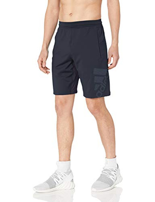 adidas Men s 4KRFT Sport Graphic Badge of Sport Training Shorts Legend Ink Tech Ink XX Large