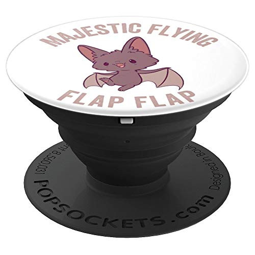 Majestic Flying Flap Flap Cute Funny Bat Halloween PopSockets Grip and Stand for Phones and Tablets