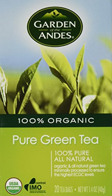 Garden of the Andes 100% Organic Pure Green Tea 20 Tea Bags Garden of the Andes 100% Organic Pure Green Tea 20 Tea Bags