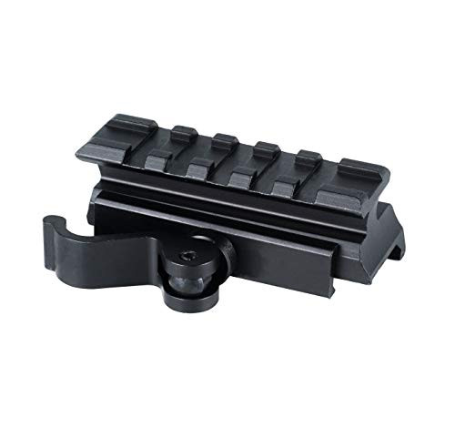 Monstrum Picatinny Riser Mount for Scopes and Optics   25 inch with Quick Release   Medium Profile