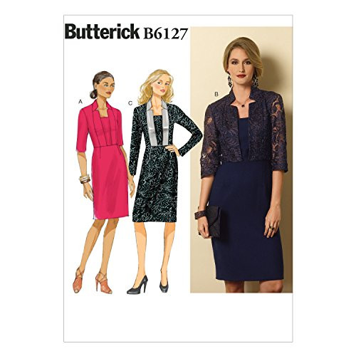 Butterick Patterns B6127 Misses' Dress Sewing Template, Size A5 (6-8-10-12-14)