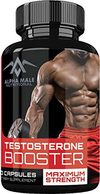 Alpha Male Testosterone Booster  60 Caplets    Natural Stamina Build Muscle Endurance   Strength Booster   Fortifies Metabolism   Promotes Healthy Weight Loss   Fat Burning all while building Muscle