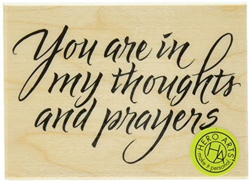 Hero Arts Prayers and Thoughts Woodblock Stamp