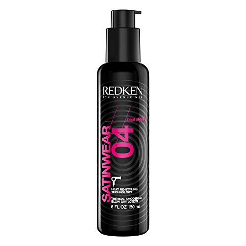Redken Satinwear 04 Smoothing Blow Dry Lotion   For All Hair Types   Controls Frizz   Reduces Breakage During Heat Styling   5 Fl Oz