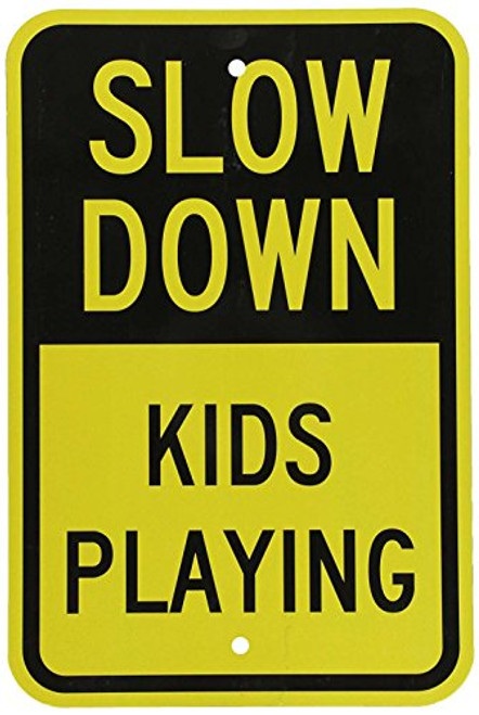SmartSign  Slow Down   Kids Playing  Sign   12  x 18  3M Engineer Grade Reflective Aluminum SmartSign  Slow Down   Kids Playing  Sign   12  x 18  3M Engineer Grade Reflective Aluminum