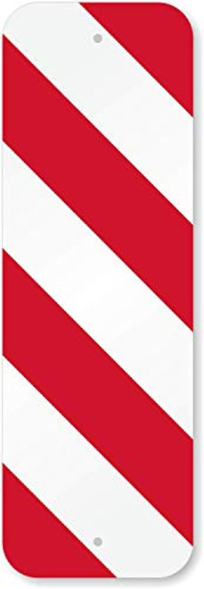 SmartSign Reflective Delineator Sign 08 x 24 3M High Intensity Grade Reflective Aluminum SmartSign Reflective Delineator Sign 08 x 24 3M High Intensity Grade Reflective Aluminum