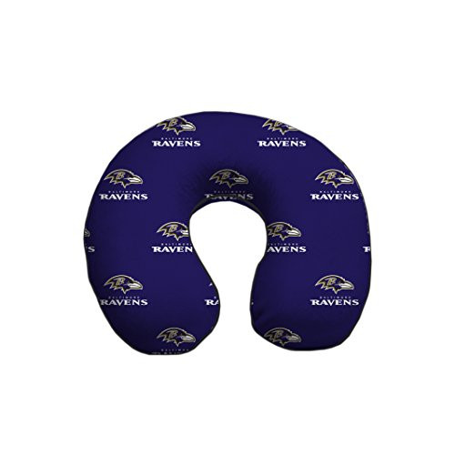 Pegasus Sports NFL Baltimore Ravens Baltimore Ravens U Neck Memory Foam Travel Pillow Purple