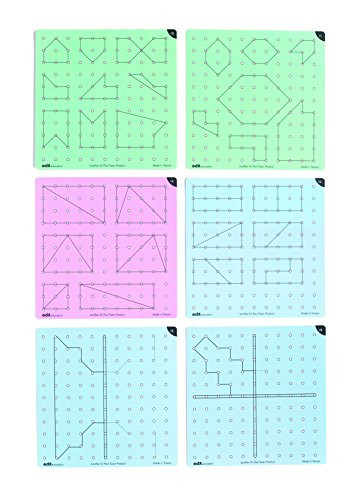 Learning Advantage 20300 GEOBOARD Activity Cards, Grade: Kindergarten to 3