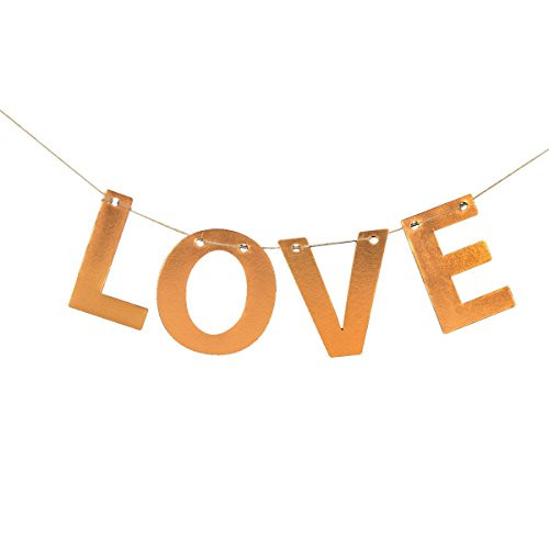 Darice David Tutera, Die Cut Letter Love Banner Garland, Copper Darice David Tutera, Die Cut Letter Love Banner Garland, Copper
