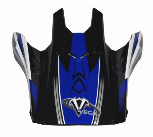 Vega Off Road Helmet Visor with NBX Pro Sidewinder Graphic  Blue Size Adult