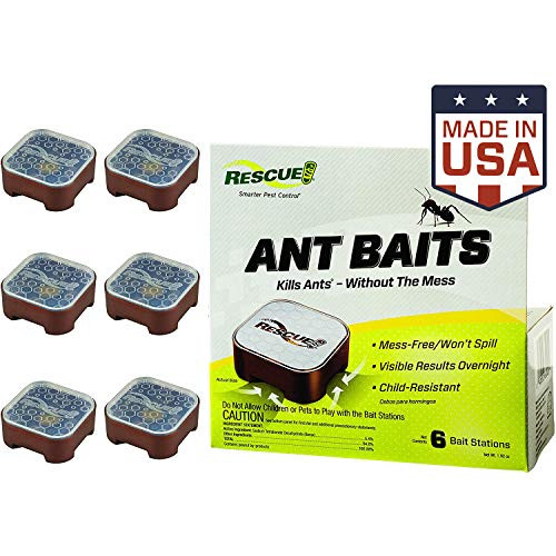RESCUE Ant Baits Ant Killer Indoor Use 6 Bait Stations RESCUE Ant Baits Ant Killer Indoor Use 6 Bait Stations