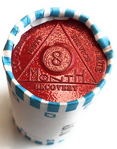 wendells Bulk Lot of 25 Aluminum 8 Month AA Medallions Alcoholics Anonymous Chips