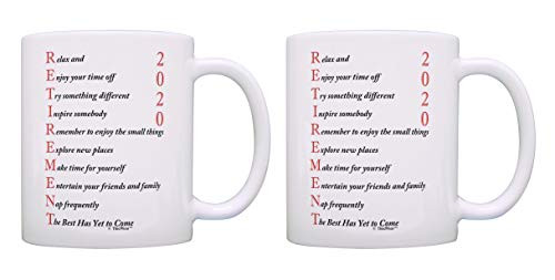 Happy Retirement Gifts Retirement 2020 Retired Poem Funny Retirement Gifts Ideas 2 Pack Gift Coffee Mugs Tea Cups White Happy Retirement Gifts Retirement 2020 Retired Poem Funny Retirement Gifts Ideas 2 Pack Gift Coffee Mugs Tea Cups White