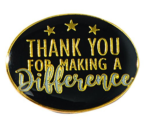 TCDesignerProducts Thank You for Making a Difference Appreciation Award Pins 12 Pins