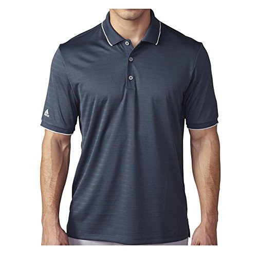 adidas Golf Men s Golf Climacool Tipped Club Polo Shirt Mineral Blue Small