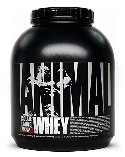 Animal Whey Isolate Whey Protein Powder  Isolate Loaded for Post Workout and Recovery  Low Sugar with Highly Digestible Whey Isolate Protein   Brownie Batter   4 Pounds