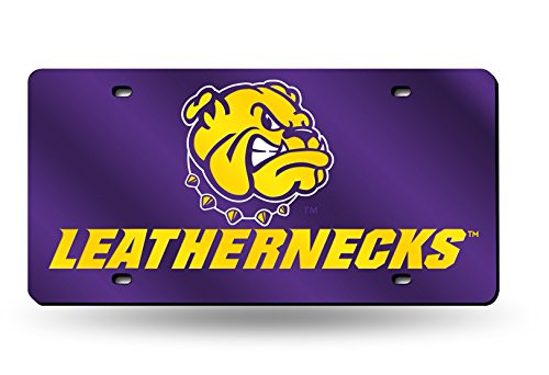 NCAA Rico Industries Laser Inlaid Metal License Plate Tag Western Illinois Leathernecks NCAA Rico Industries Laser Inlaid Metal License Plate Tag Western Illinois Leathernecks