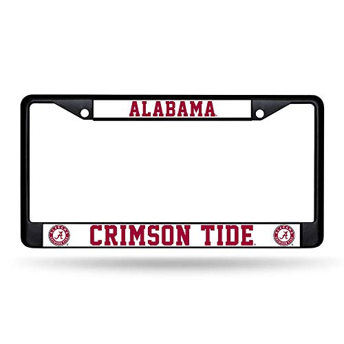 Rico NCAA Alabama Black Chrome Frame Sports Fan Automotive Accessories Multicolor One Size