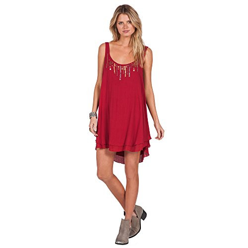 Volcom Juniors Honey Money Dress Brick S