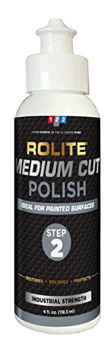Rolite Medium Cut Polish  4 fl oz  for Removing Compound Scratch   Swirl Marks for Automotive Clear Coat Paints Low Sling Easy Clean up