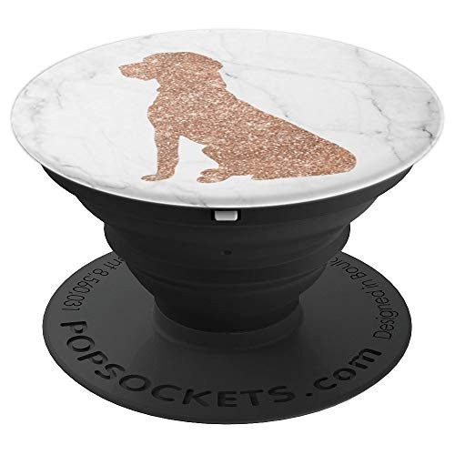 Rose Gold Marble Lover Dog Rose Gold black cool PopSockets Grip and Stand for Phones and Tablets
