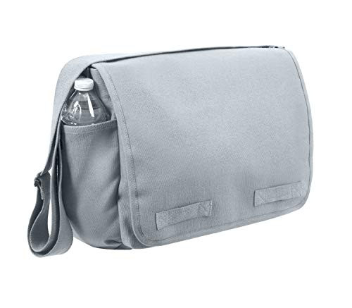 Rothco Vintage Unwashed Canvas Messenger Bag Grey