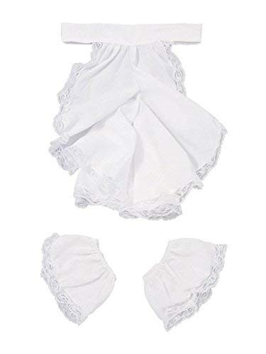 Rubie s Men s Pirate Steampunk Colonial Jabot and Cuffs Costume Accessory White One Size