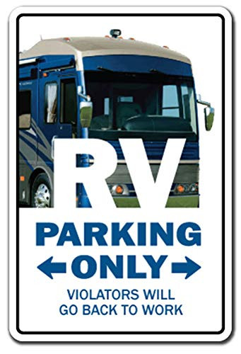 RV Sign Recreational Vehicle Motor Home Camper Travel Retirement Winnebago   Indoor Outdoor   12  Tall